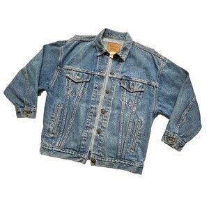 Vintage Levis Jacket Men’s Size Medium Denim Type 3 Trucker Made In USA 90’s